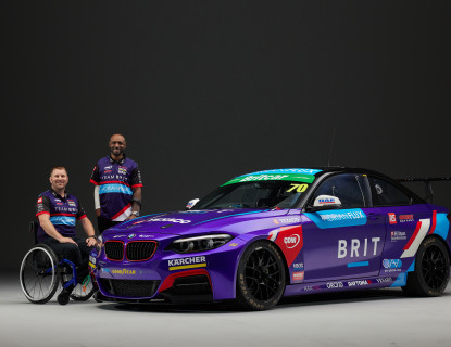 Paul Fullick disabled racing driver sponsored by SHD Composites in Mclaren race car