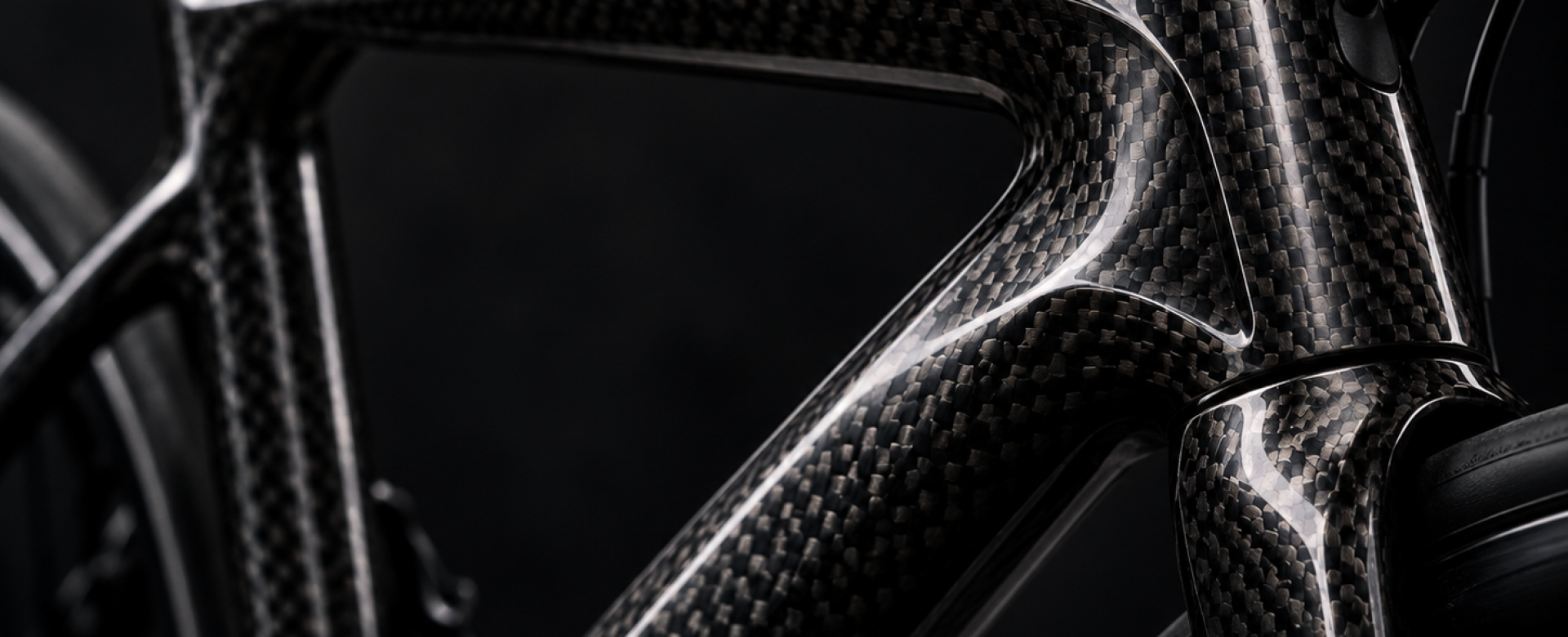 Carbon fibre bike frame