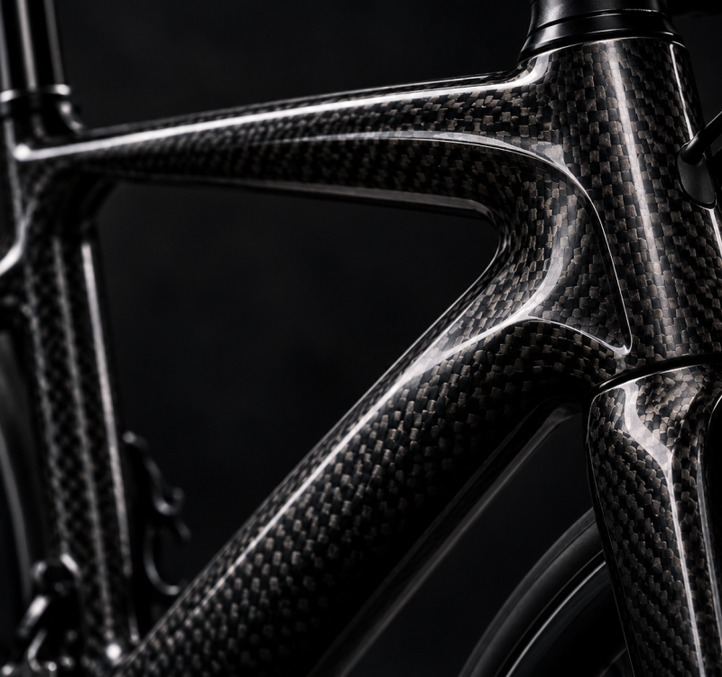 Carbon fibre bike frame