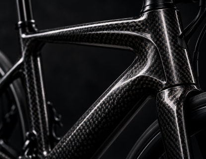 Carbon fibre bike frame