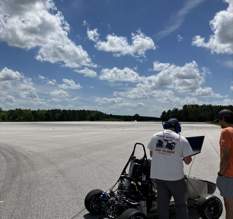 Clemson Formula SAE student car built with SHD carbon fibre prepreg