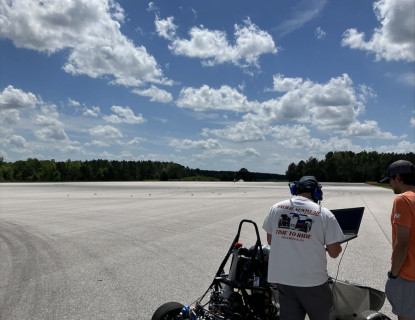 Clemson Formula SAE student car built with SHD carbon fibre prepreg